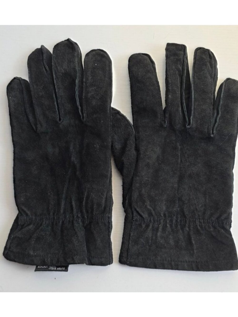 Wilson's Leather Black Suede Gloves in size Large